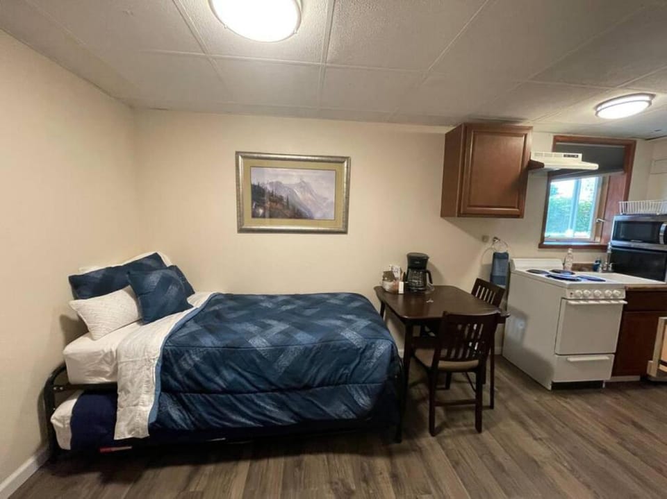 Bed, Kitchen or kitchenette, Dining area, Bedroom