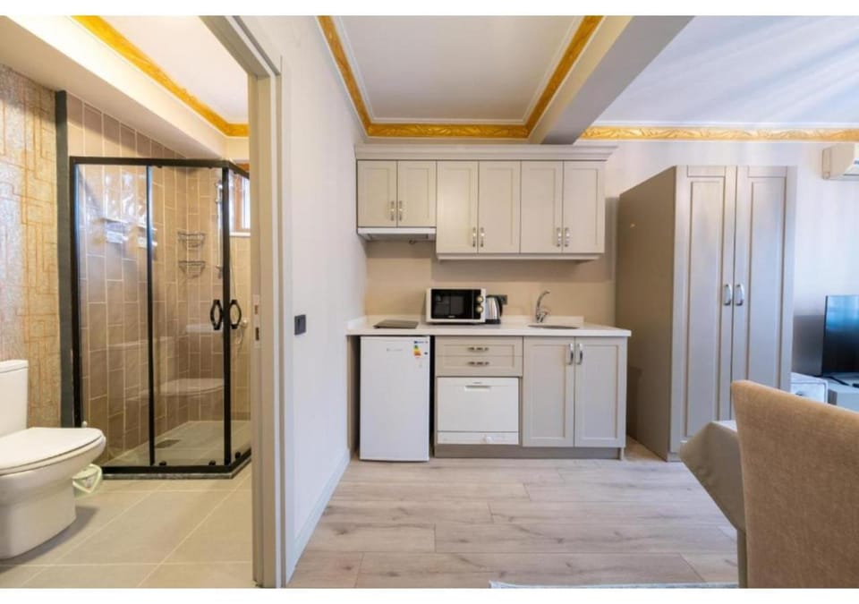 Shower, Toilet, Bathroom, Kitchen or kitchenette, minibar