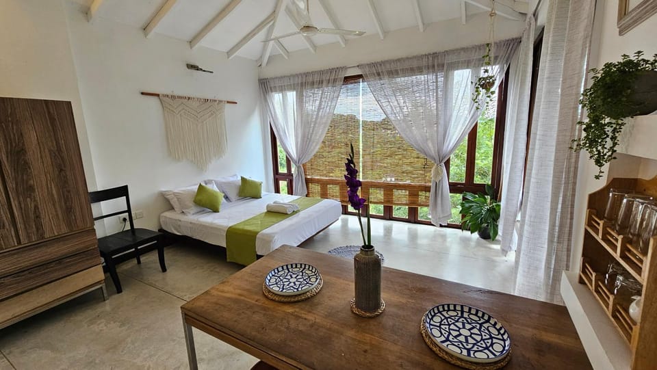 Bed, View (from property/room), Living room, Seating area, Bedroom, Internal: Not applicable to any particular room