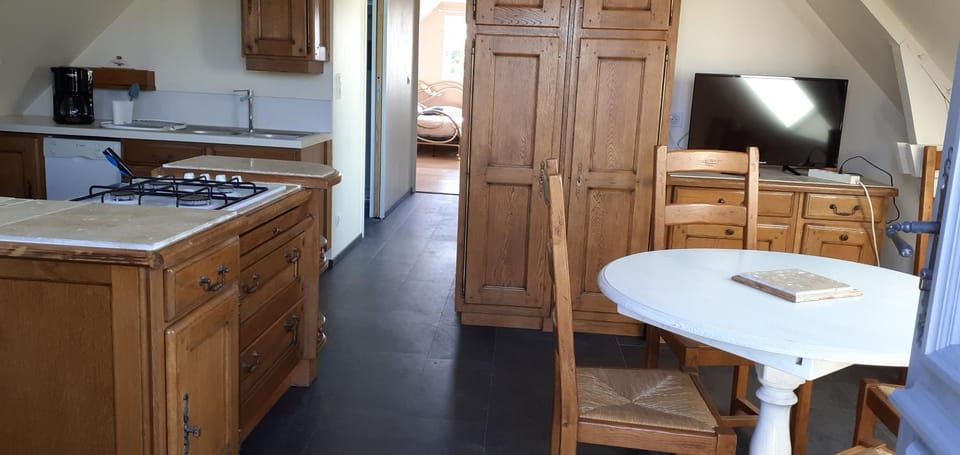 Property building, TV and multimedia, Kitchen or kitchenette, Dining area, Garden view, oven, pet friendly, stove
