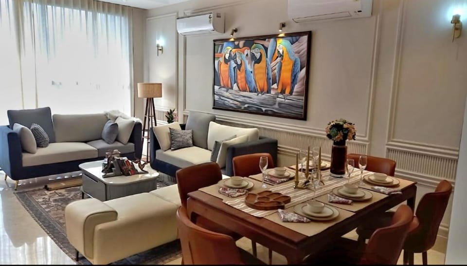 Blissful 3BHK Golf Course Rd by Micasso Homes, No Party Apartment in Gurugram