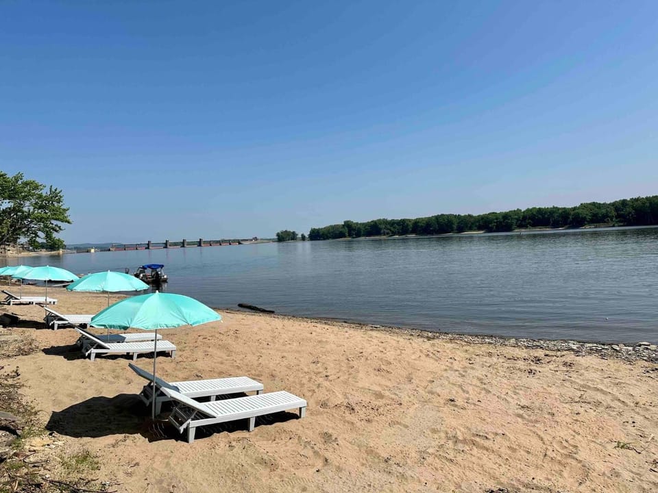 Beach, On site, River view