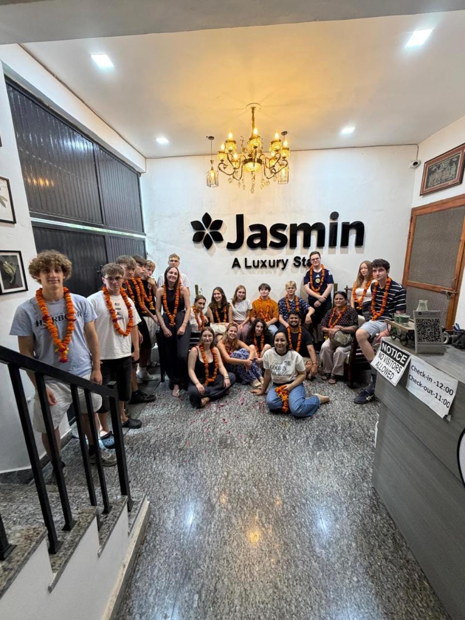 Lobby or reception, group of guests
