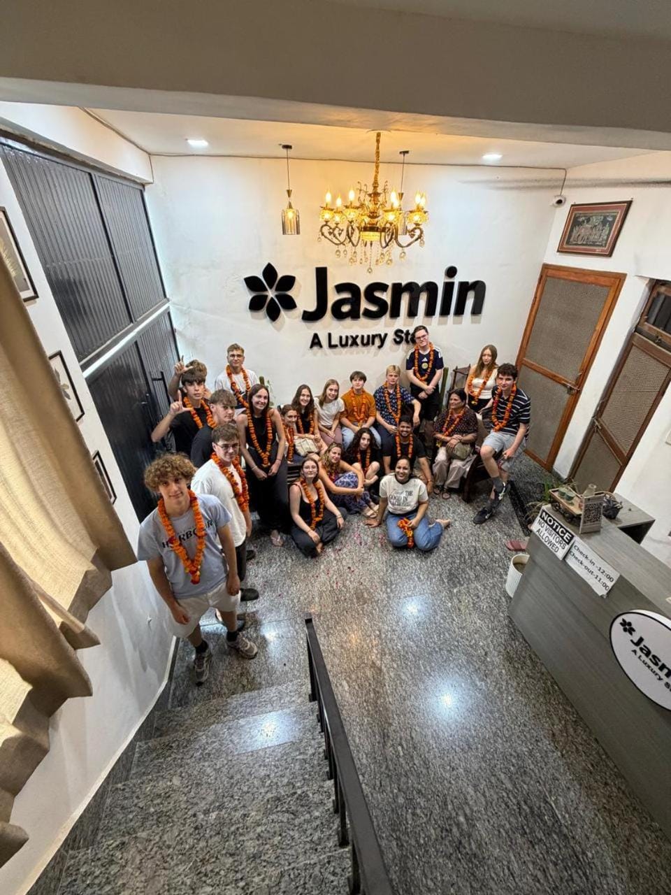 Lobby or reception, group of guests