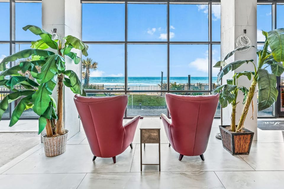 Lobby or reception, Seating area, Sea view