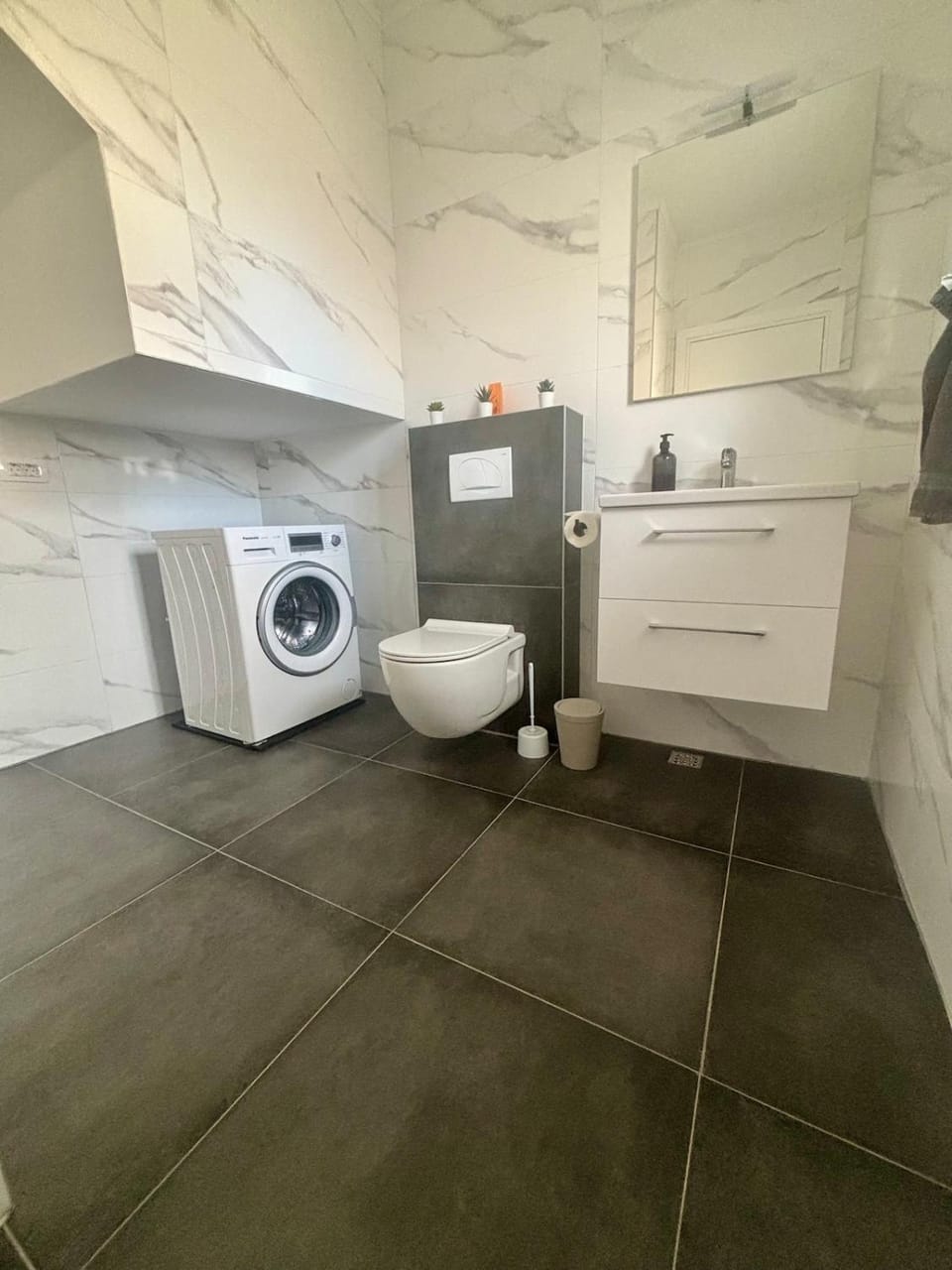 Toilet, washing machine