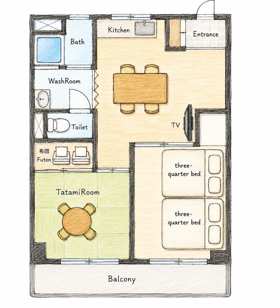 Base203 Apartment in Fukuoka Prefecture
