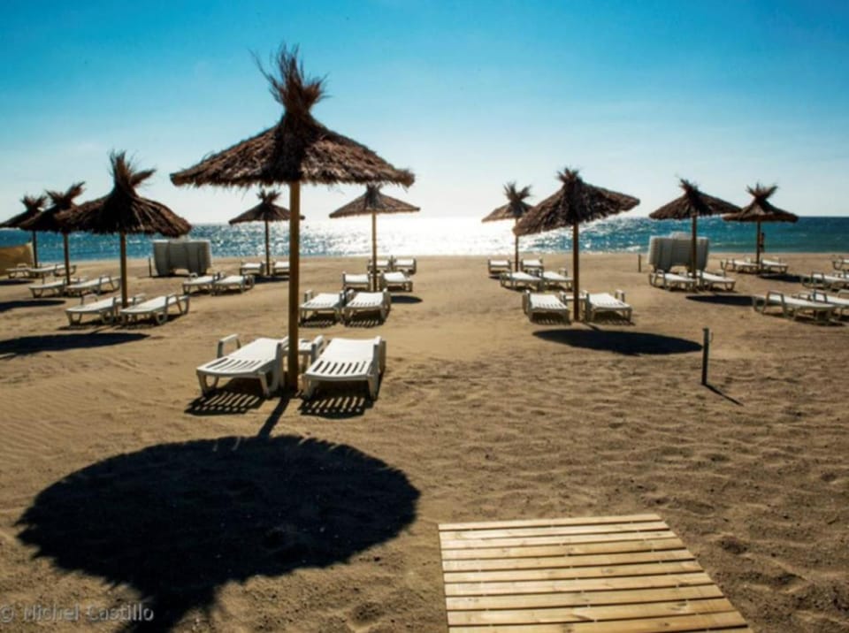 Beach, sunbed