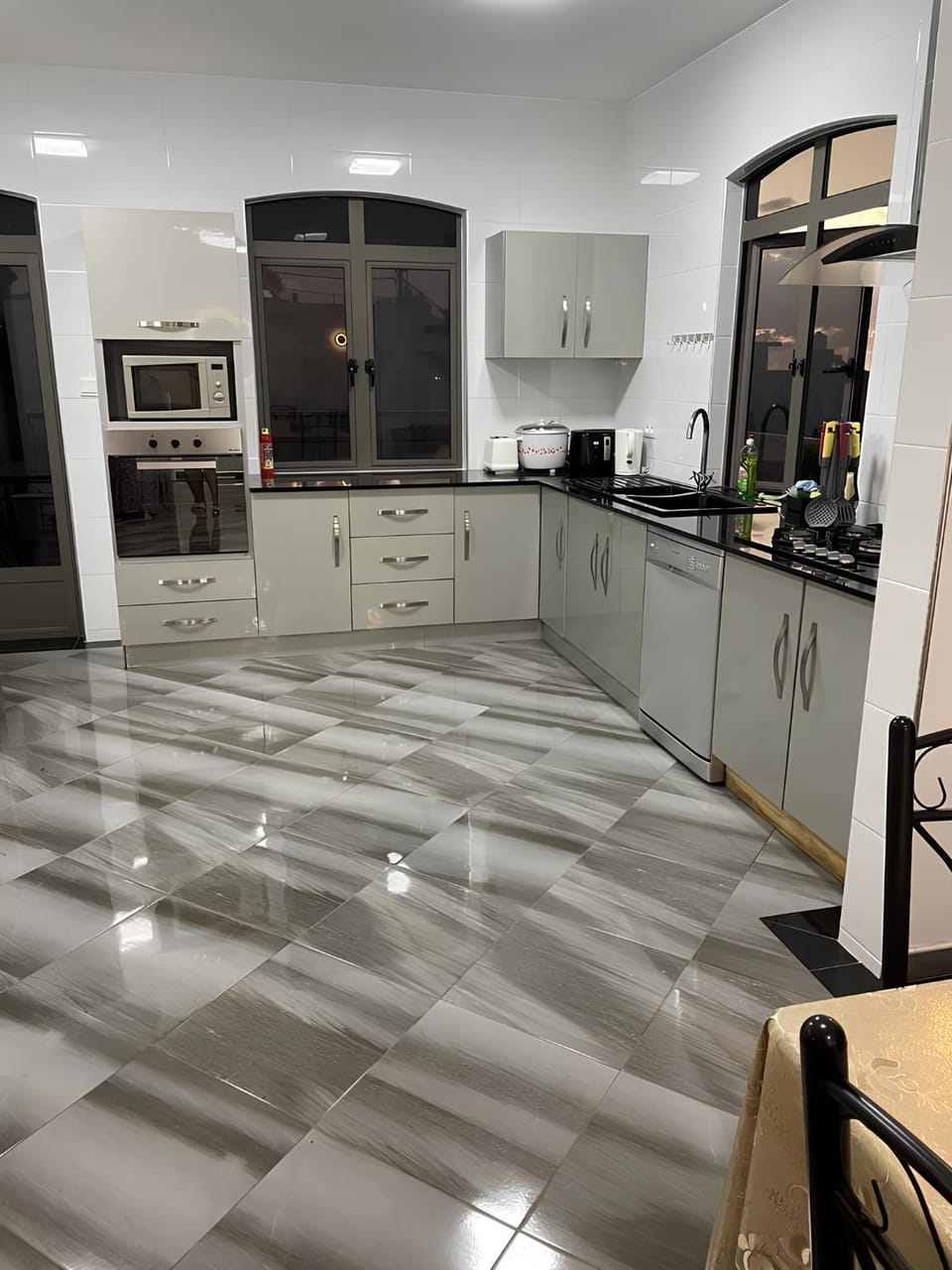 dishwasher, microwave, oven, stove, toaster, kitchen