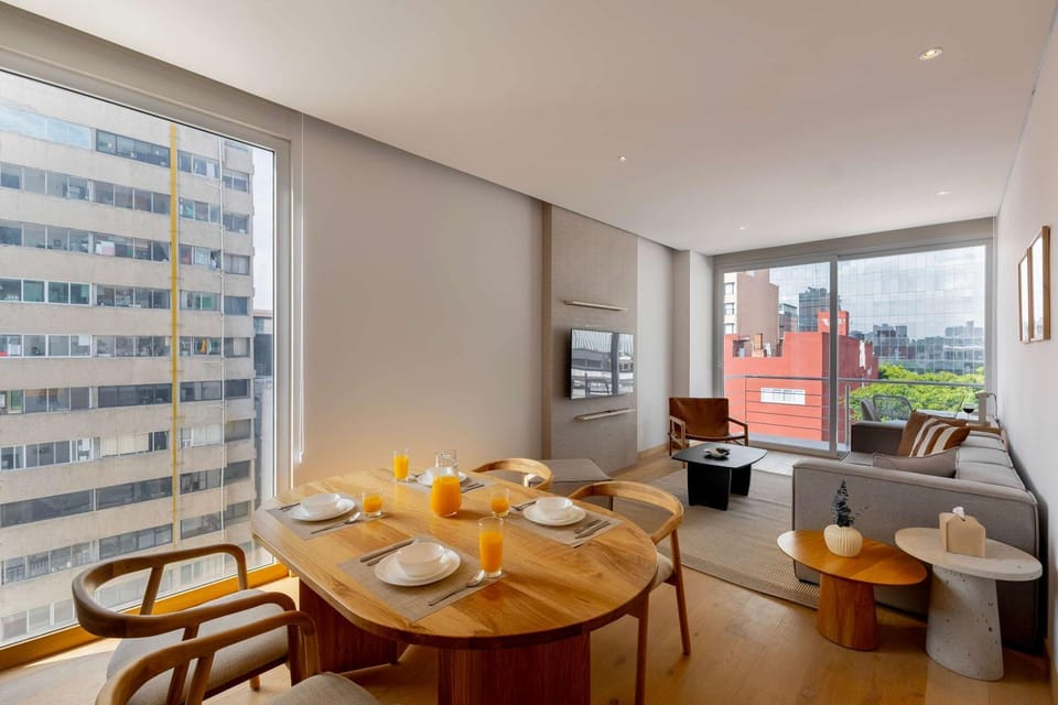 306 1Br Capitalia Modern with Rooftop Jacuzzi Gym Apartment in Mexico City