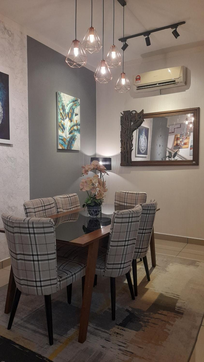 Dining area, air conditioner