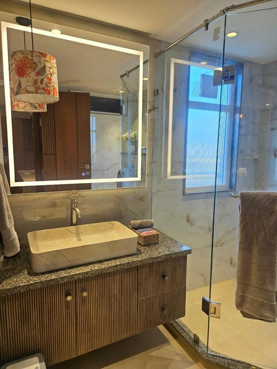 Room with access to Stunning Terrace by Micasso homes, No Party Apartment in Gurugram