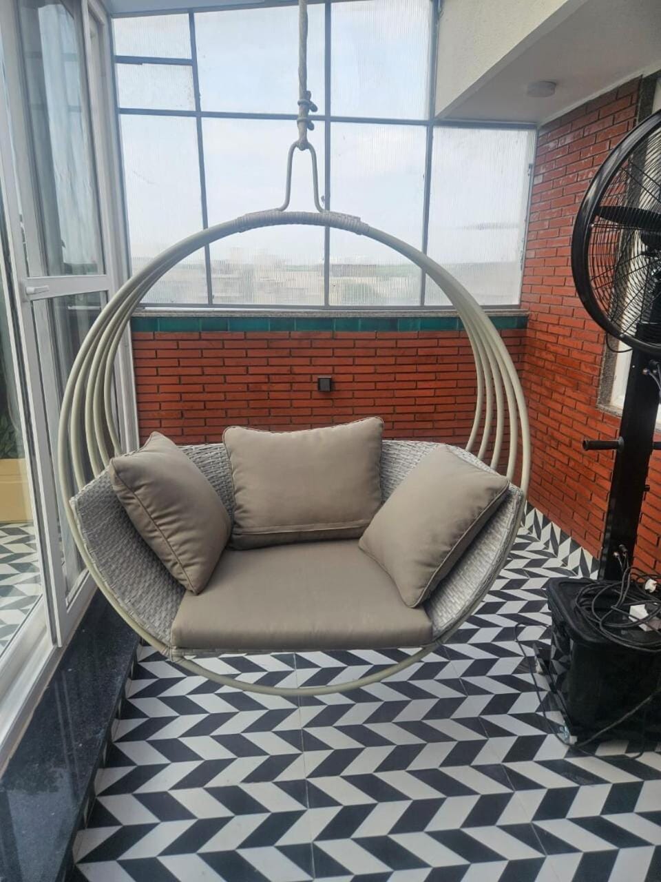 Room with access to Stunning Terrace by Micasso homes, No Party Apartment in Gurugram