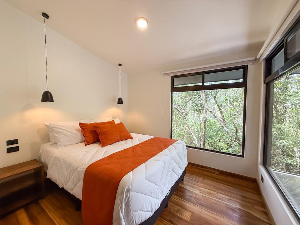 Bed, Natural landscape, Bedroom