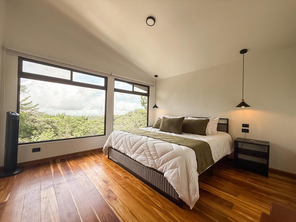 Bed, Natural landscape, Bathroom, View (from property/room), Bedroom, Sunset