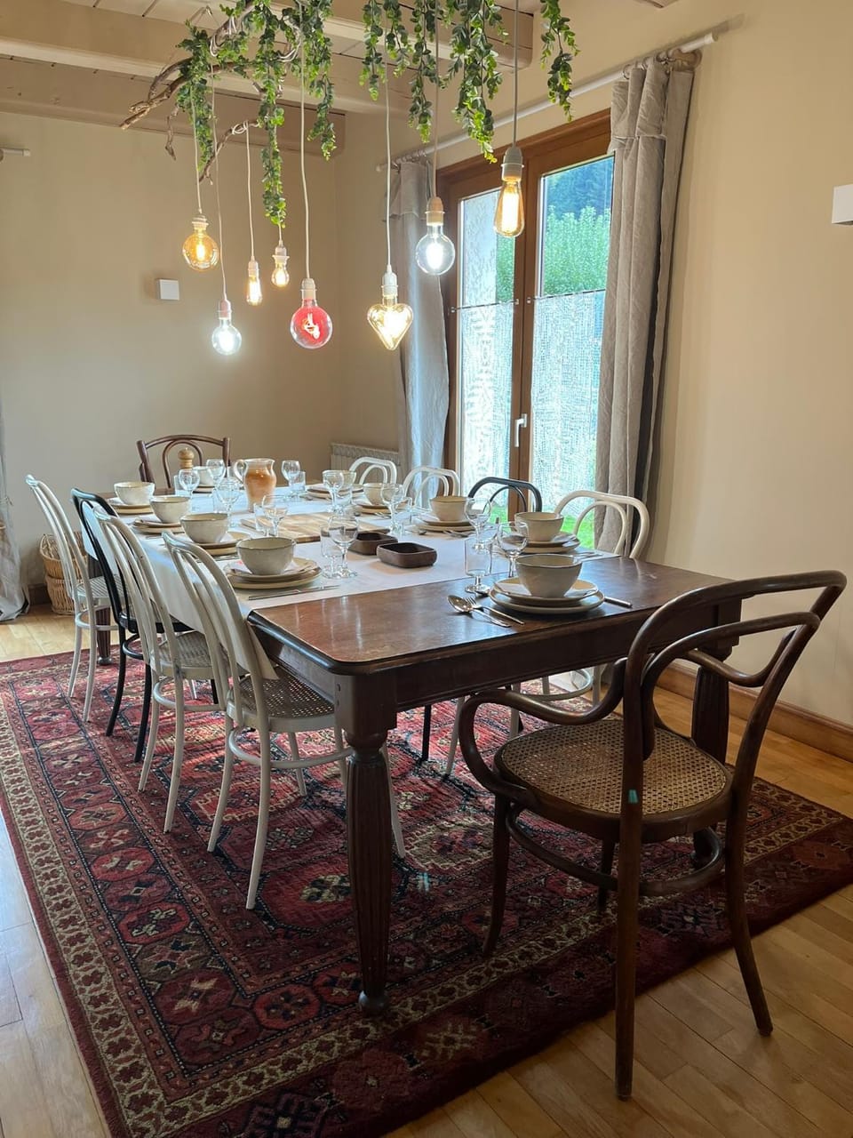 Patio, Dining area, Garden view