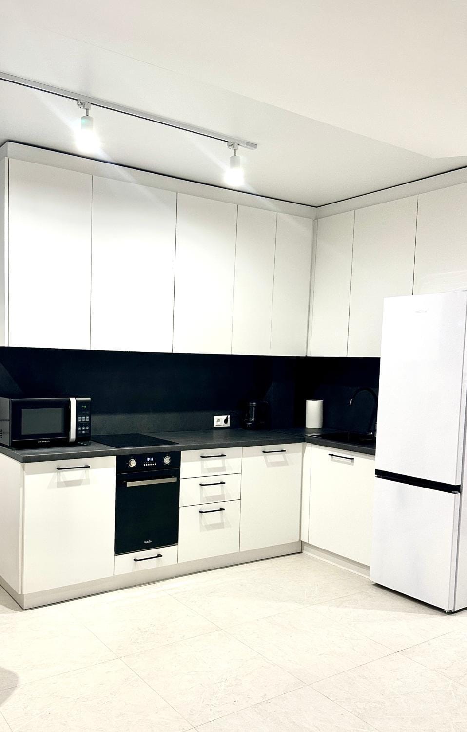 Kitchen or kitchenette, oven, stove