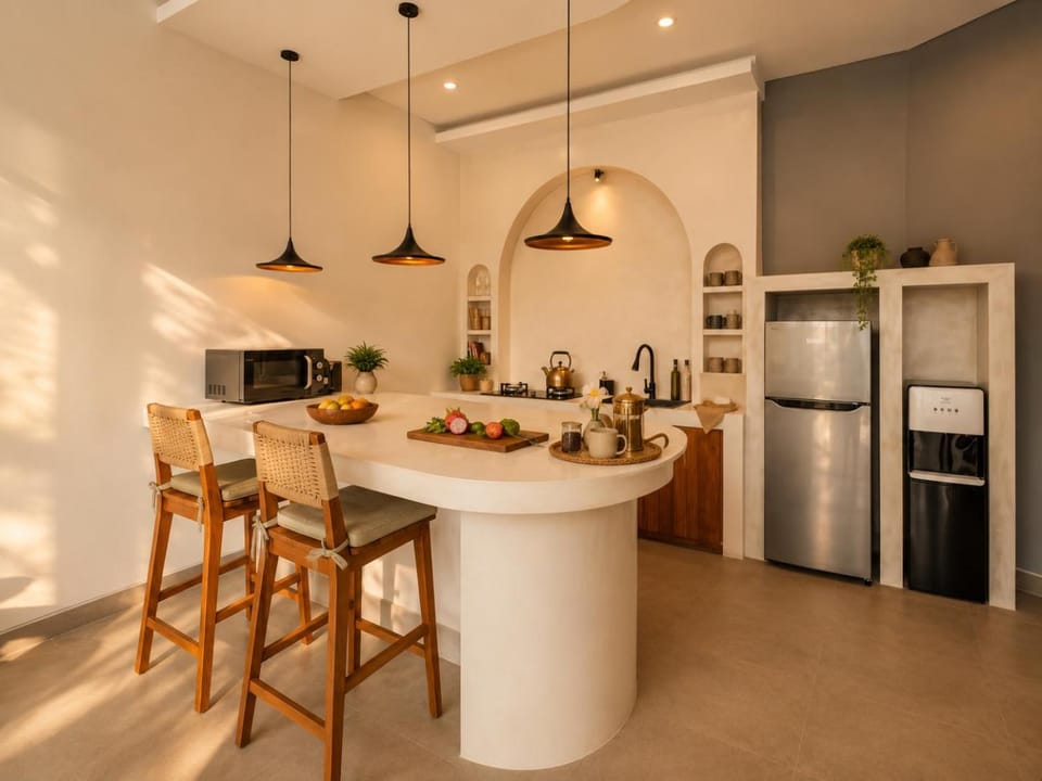 Coffee/tea facilities, Kitchen or kitchenette, Dining area