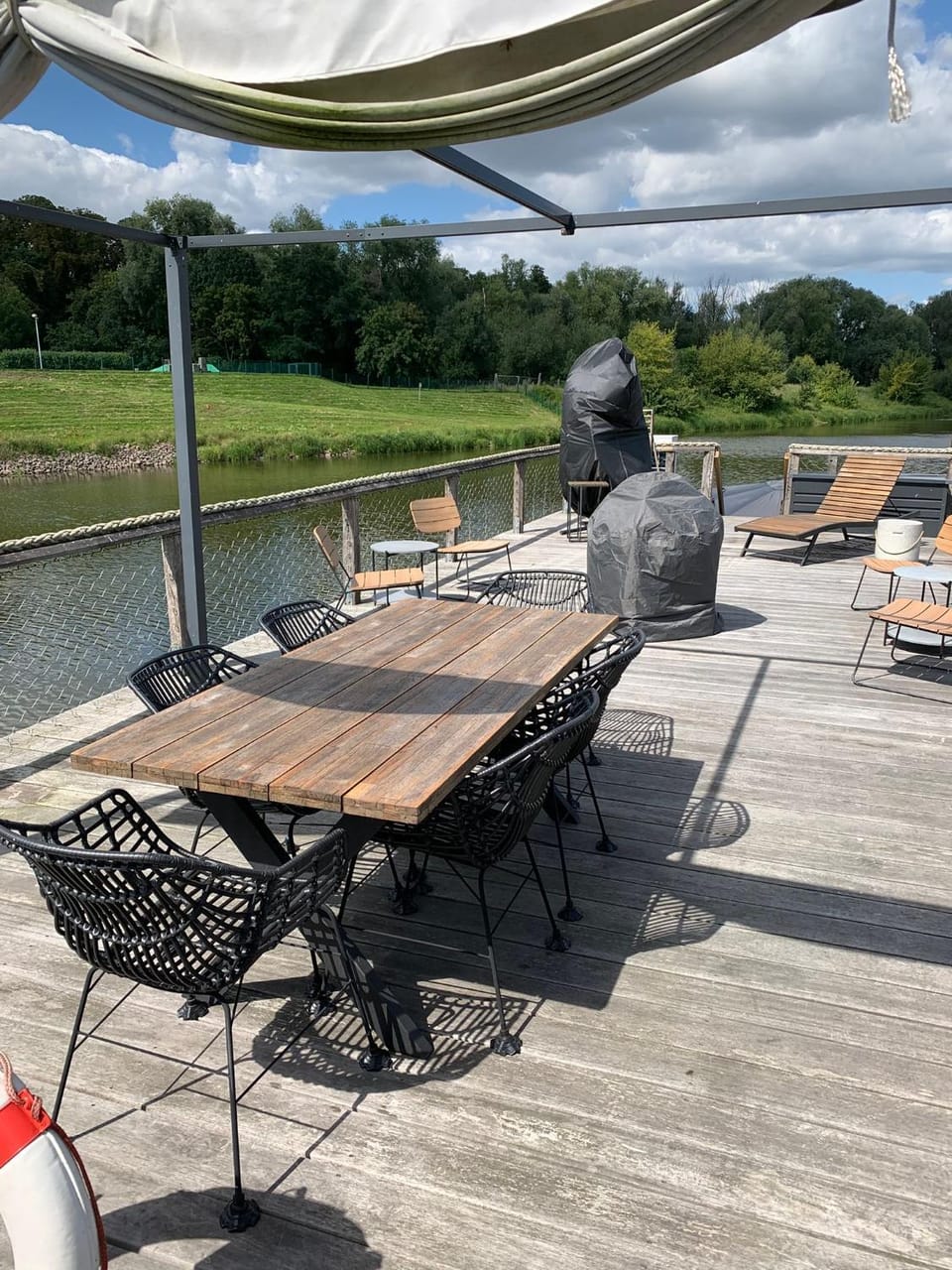 Day, Natural landscape, View (from property/room), Balcony/Terrace, Seating area, River view