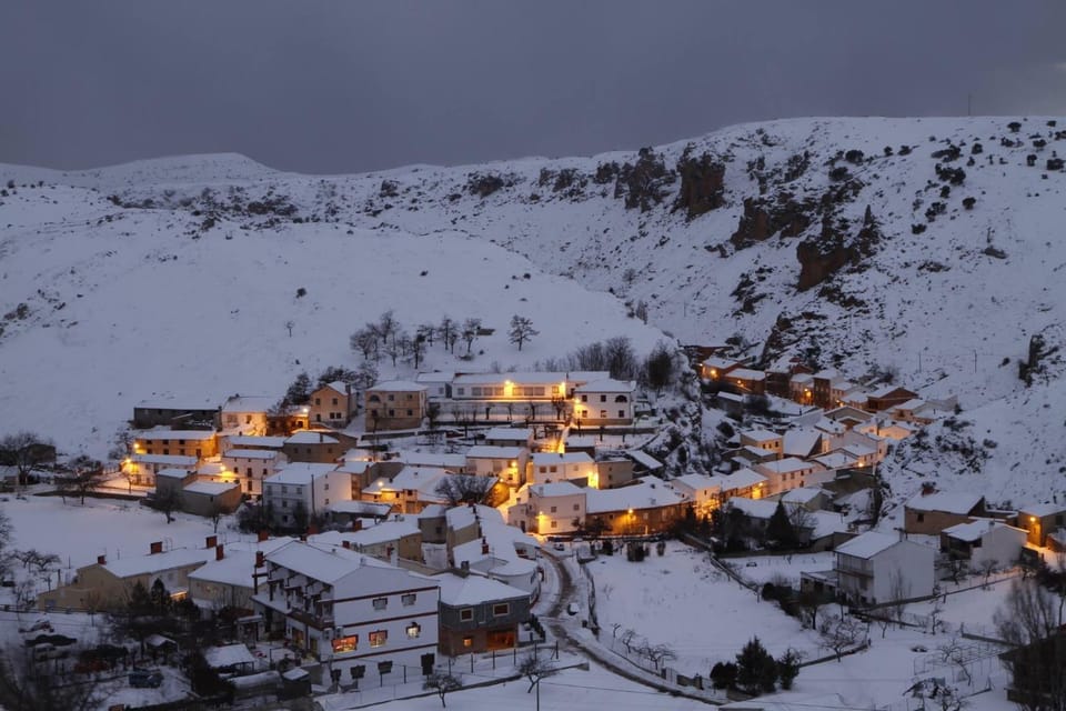 Property building, Natural landscape, Winter, Mountain view