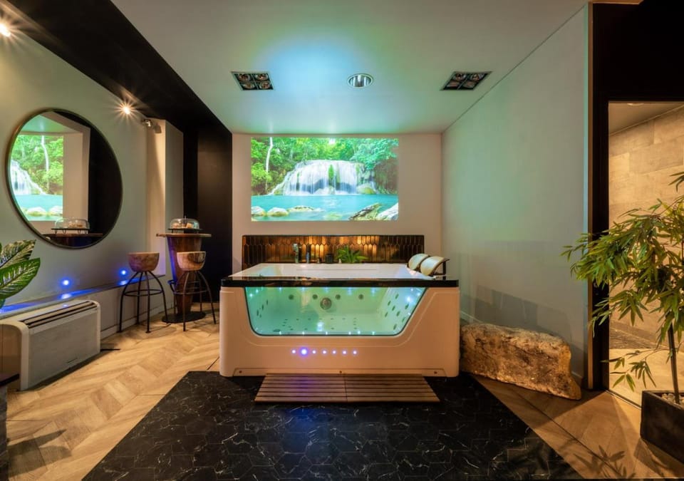Suite avec jacuzzi privé Nîmes Idéal seul ou couple - Spa Maison Carré Apartment in Nimes