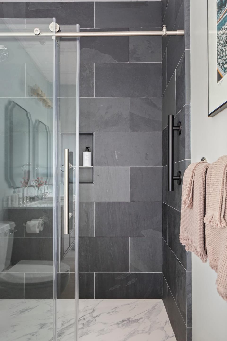 Shower, Bathroom, towels