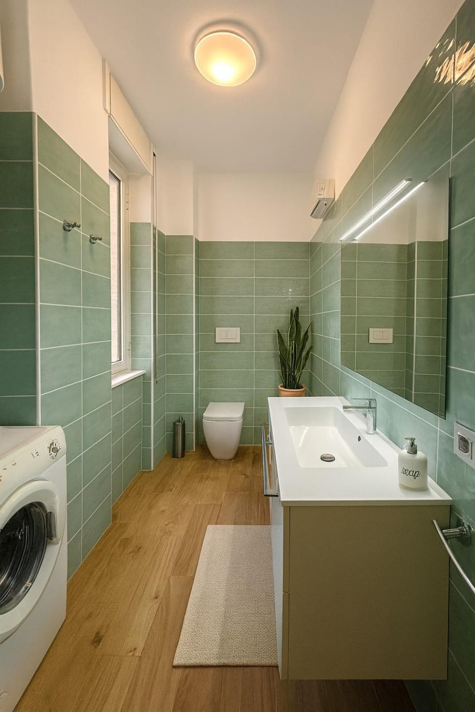 Bathroom, washing machine