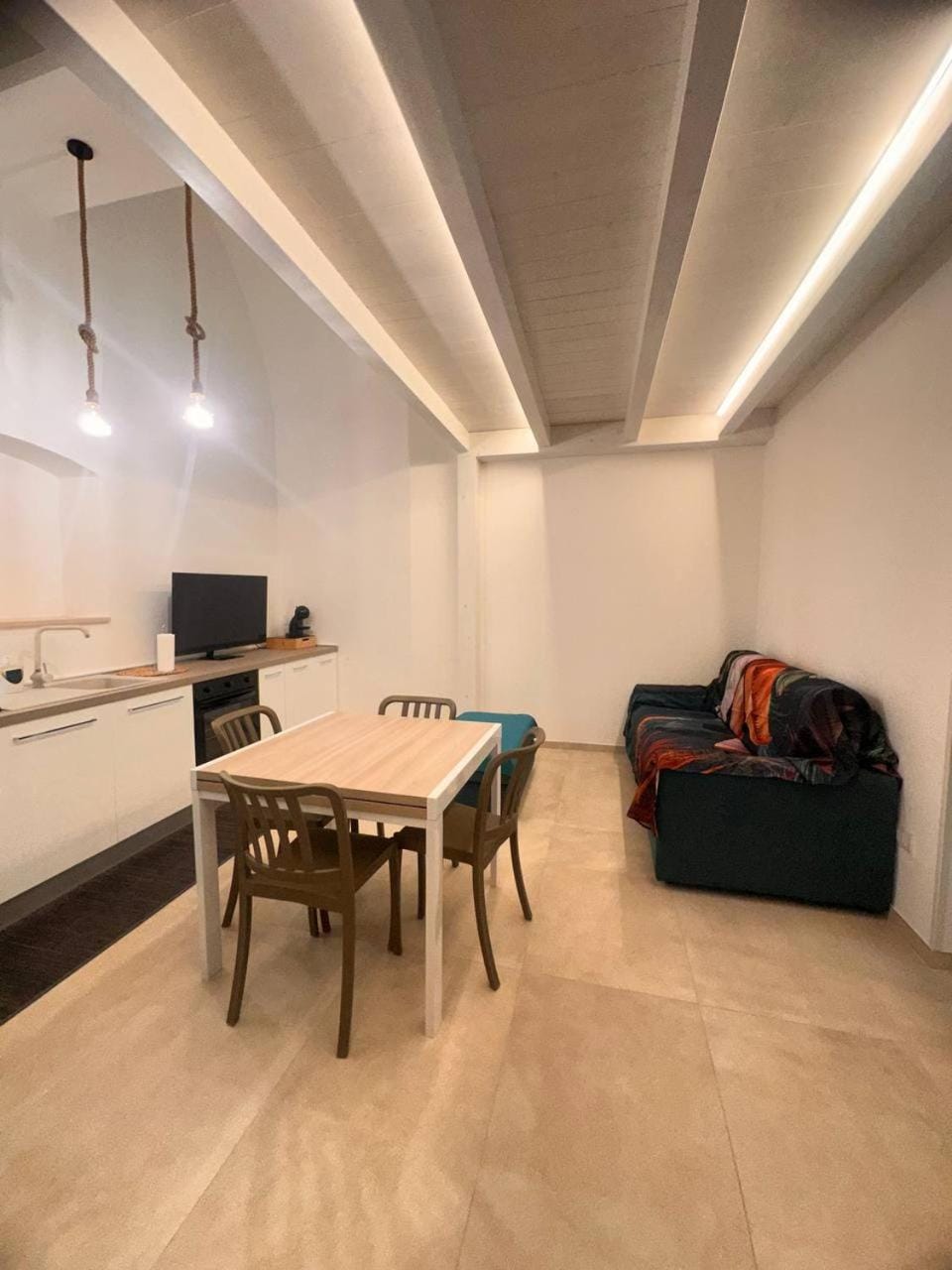 Kitchen or kitchenette, Living room, Dining area