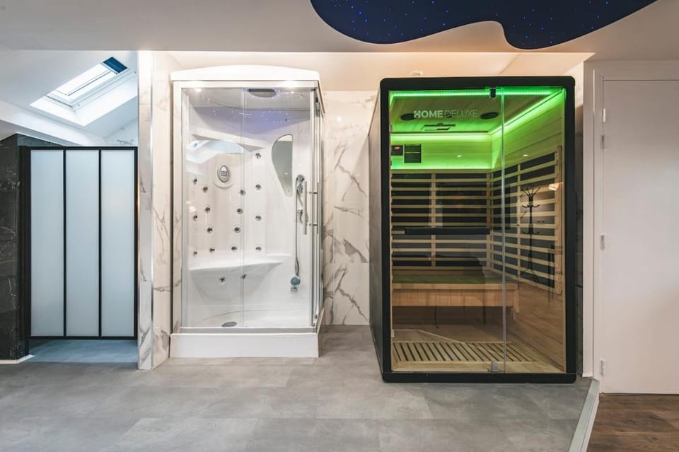 Loft Spa Sauna Hammam Hydromassage Apartment in Reims