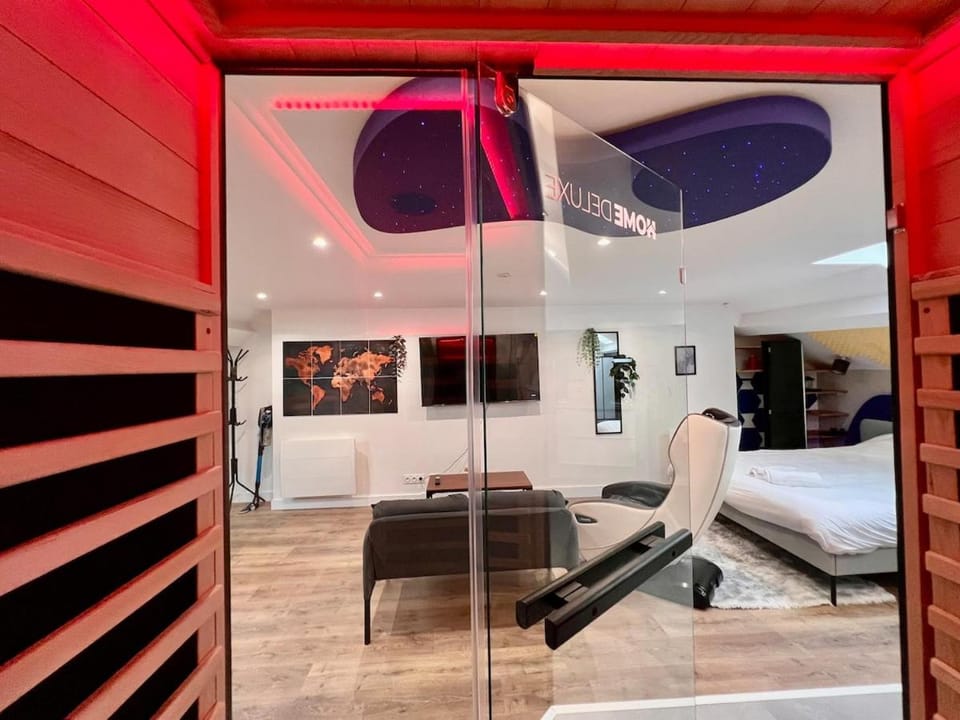 Loft Spa Sauna Hammam Hydromassage Apartment in Reims