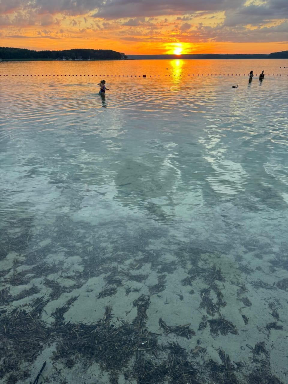 Natural landscape, Lake view, Sunset