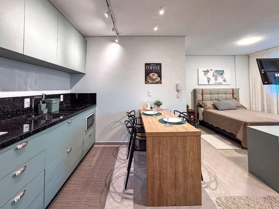 Flat Completo c/ Piscina e Garagem Apartment in Brusque