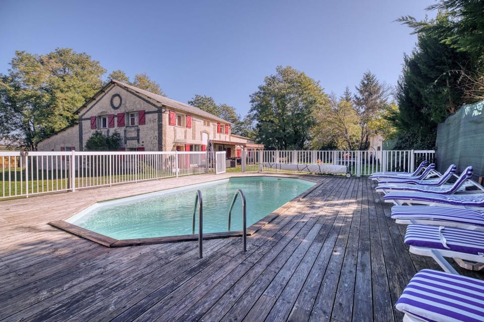 Property building, Living room, Swimming pool