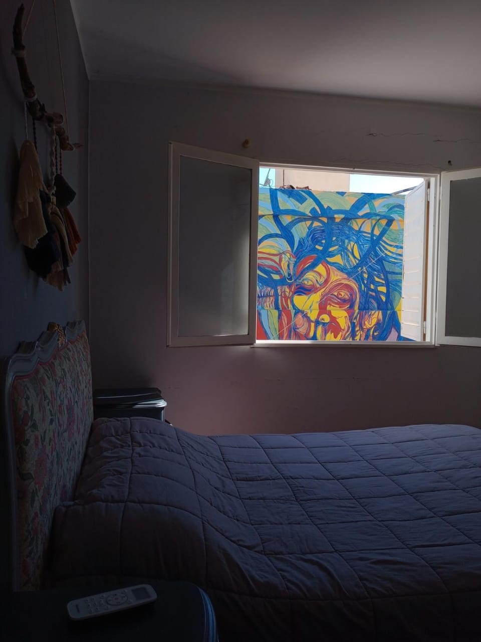 Bed, Garden view