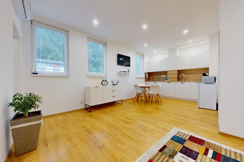 TV and multimedia, Kitchen or kitchenette, Living room, Seating area, Dining area