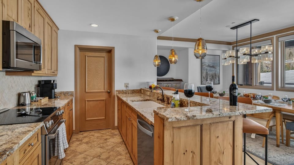 Mountain view, dishwasher, microwave, kitchen