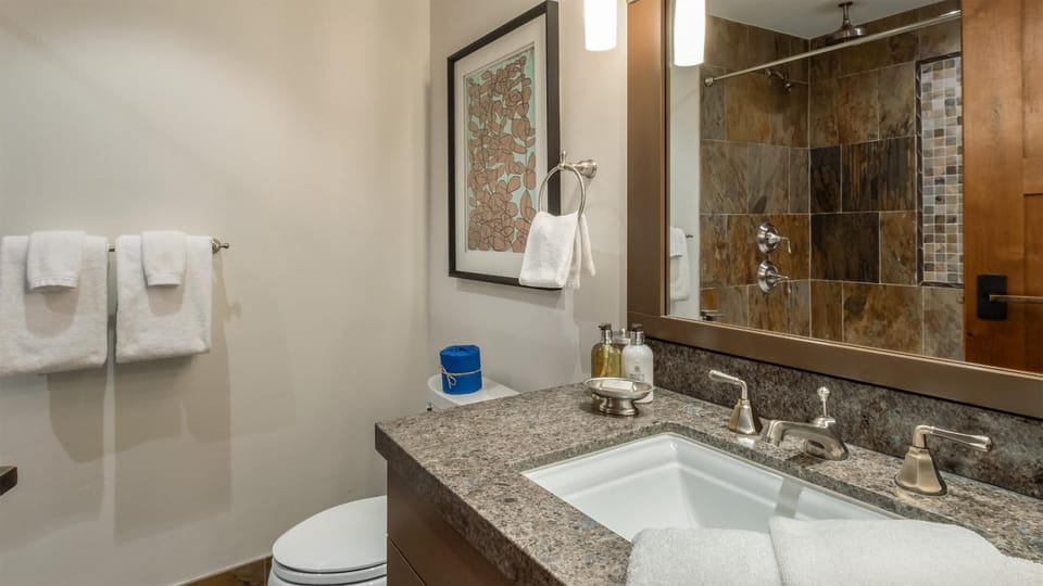 Shower, Toilet, towels