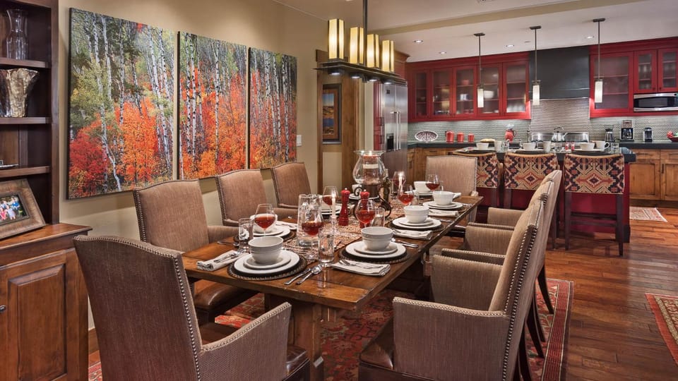 Dining area, furniture, kitchen