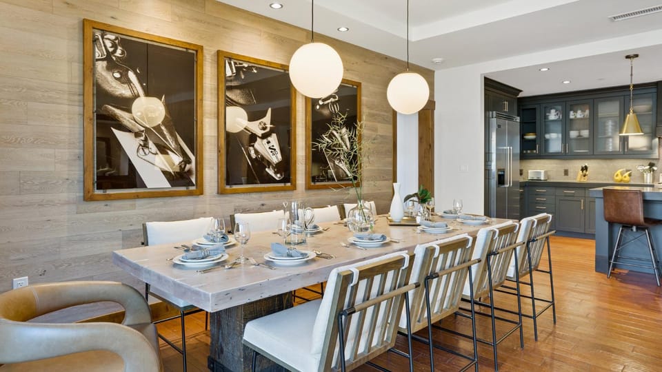 Dining area, furniture, kitchen