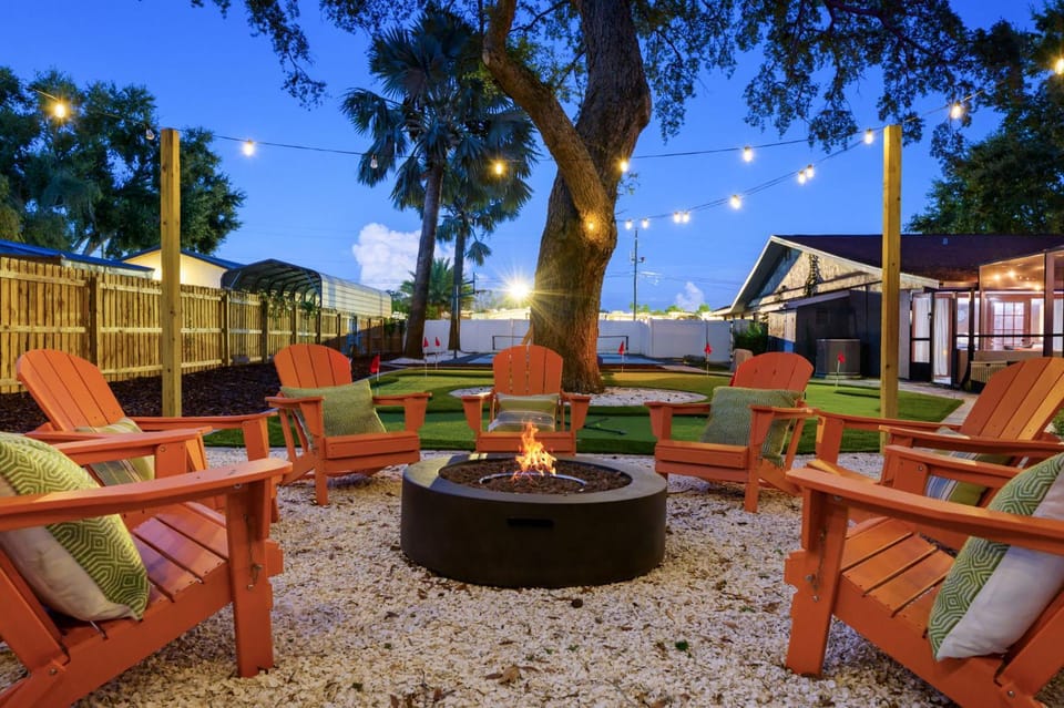 Resort-Style Oasis Pool Mini Golf Playground House in Largo