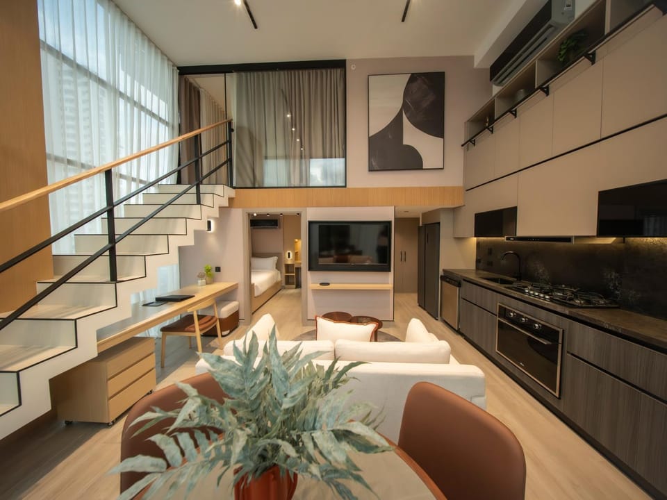 TV and multimedia, Kitchen or kitchenette, Living room, Photo of the whole room, Bedroom