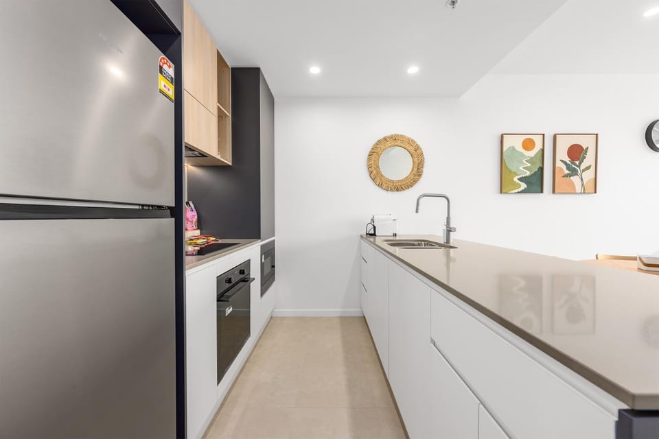 Kitchen or kitchenette, oven, stove