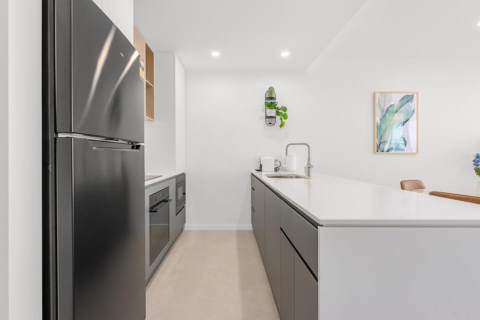 Kitchen or kitchenette, oven, stove