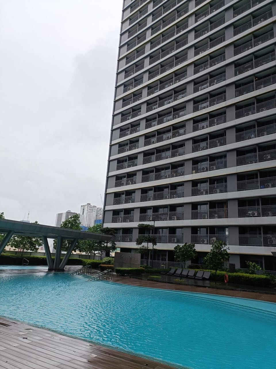 Property building, Pool view, Swimming pool, sunbed