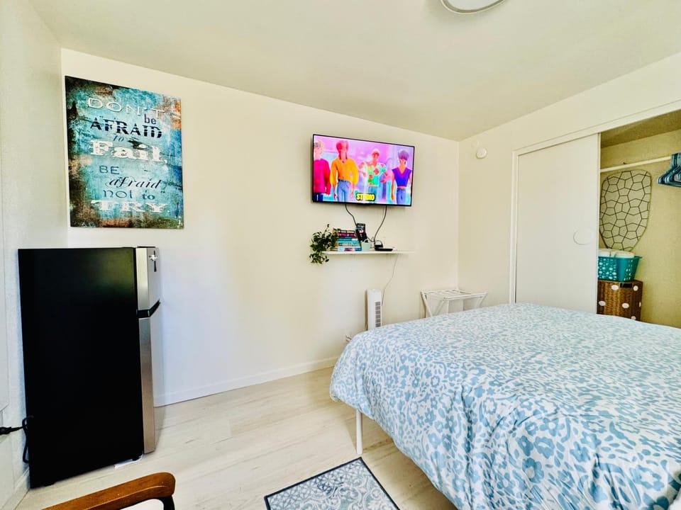 Bed, TV and multimedia, Photo of the whole room, Evening entertainment, Bedroom