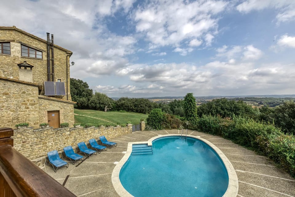 Property building, Living room, Swimming pool