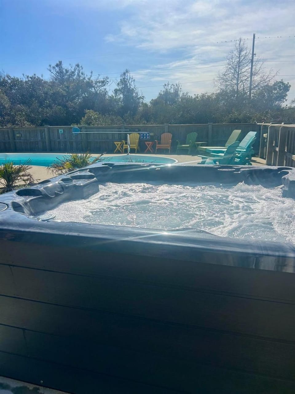 Ocean Views! Heated Pool, Game Room, Hot Tub, Mini Golf & Steps to Sand House in Nags Head