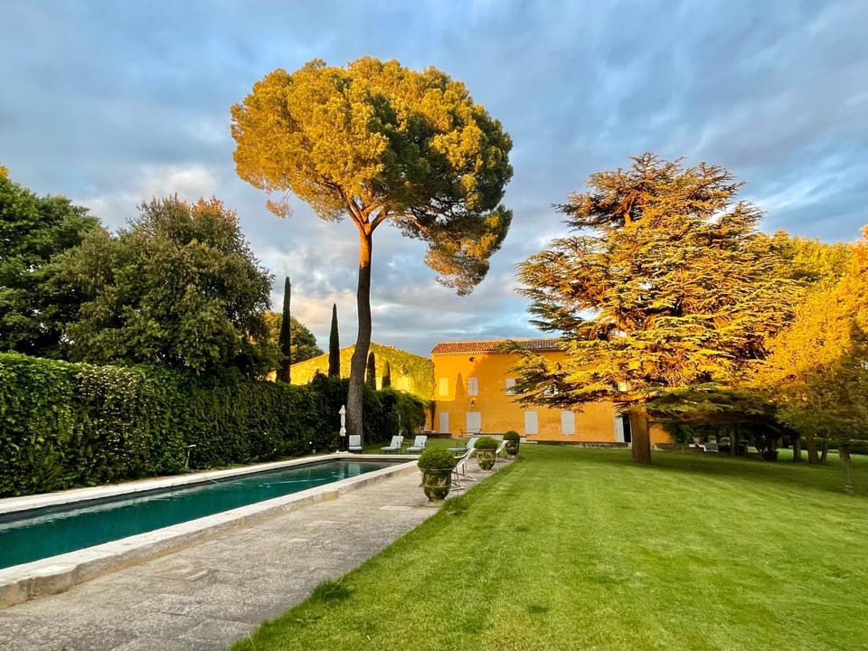 Garden, Pool view, Swimming pool, Sunset