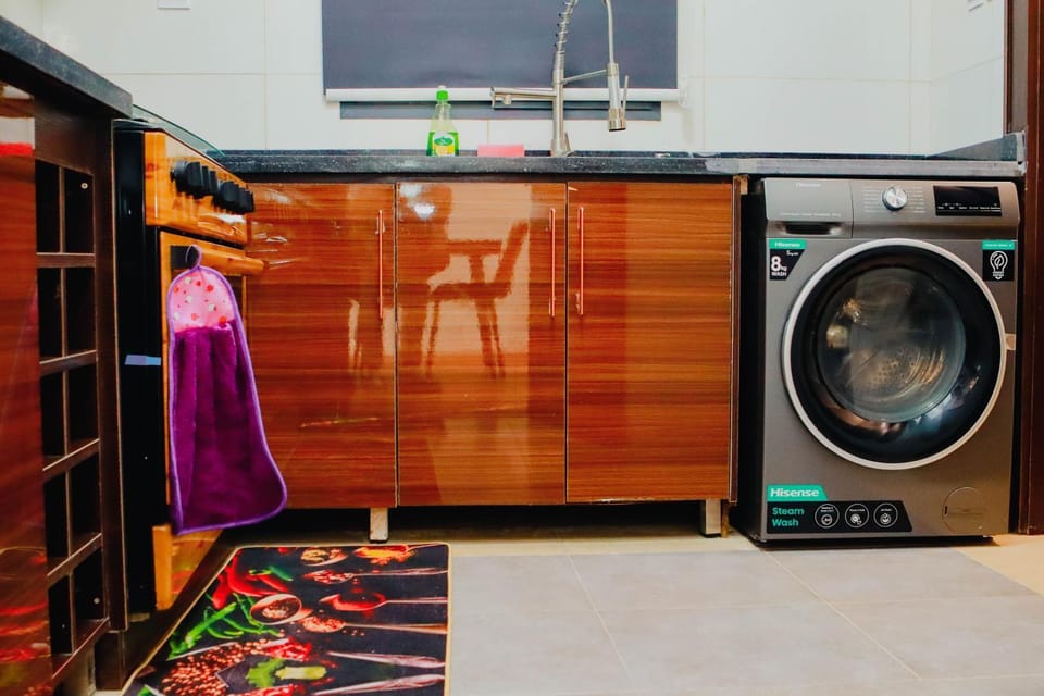 washing machine, dryer, kitchen, kitchen