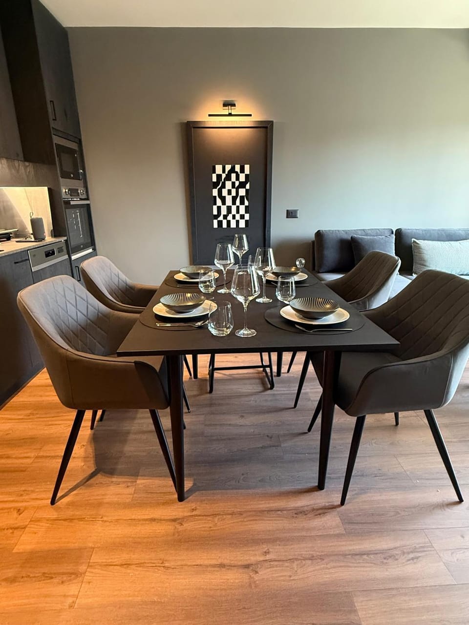 Living room, Dining area, kitchen, kitchen